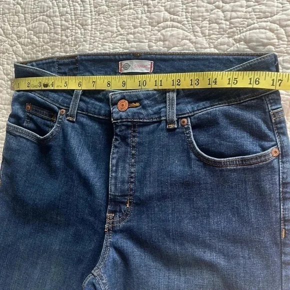 Dickies Straight Leg Denim Jeans Women’s 10 RG Blue Comfy GorpCore - Picture 8 of 17